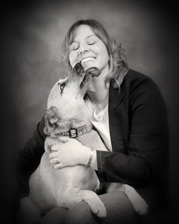 Happy Woman with a Dog — Bucyrus, OH — Countryside Veterinary Clinic