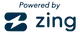 A logo for a company called zing that is powered by zing