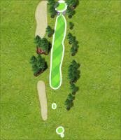 Hole 1 map