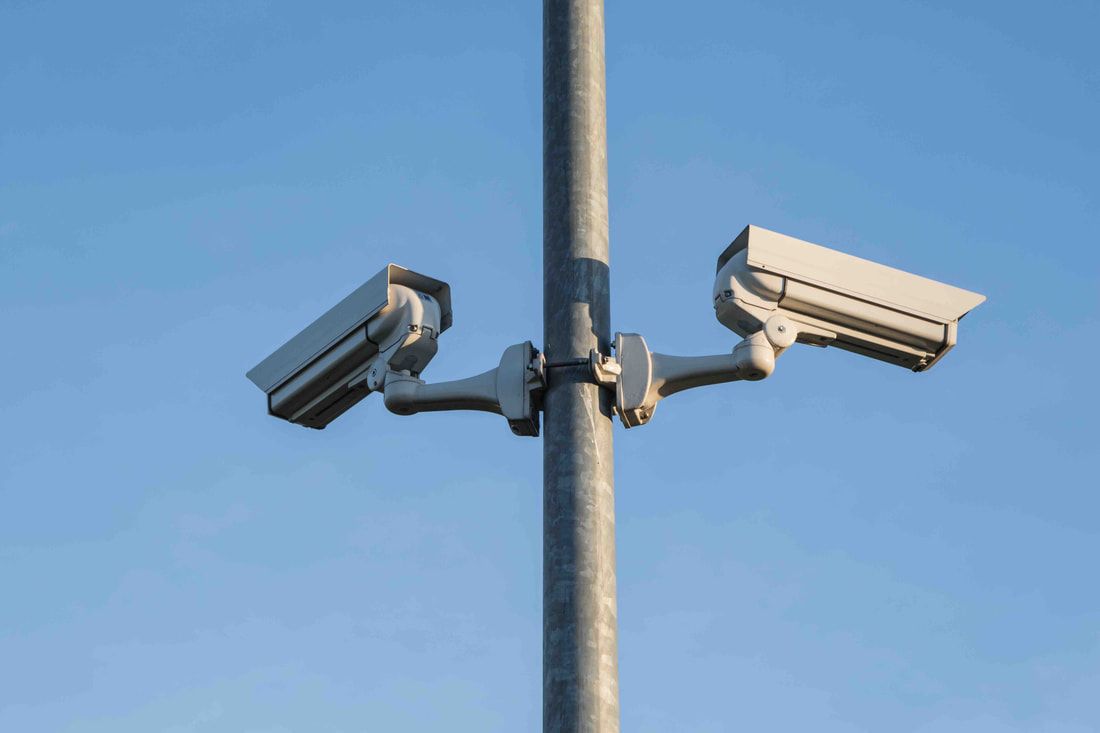 CCTV Cameras on pole