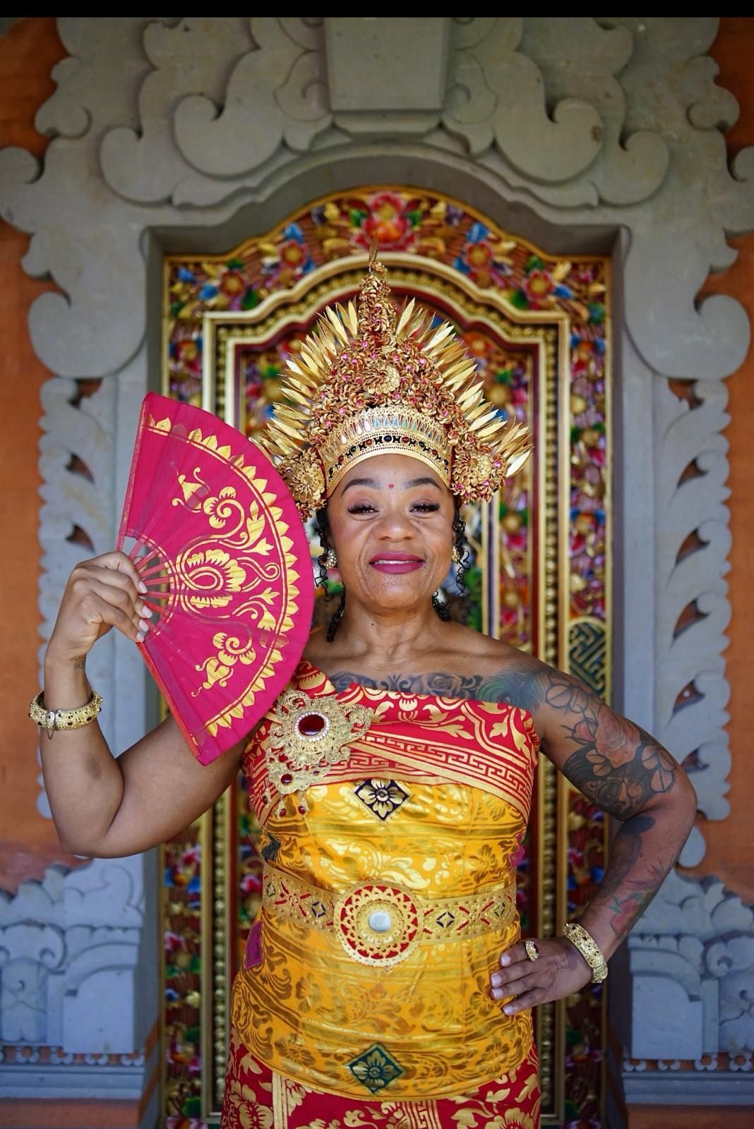 “Black Travelers International group celebrating sisterhood during Bali retreat”