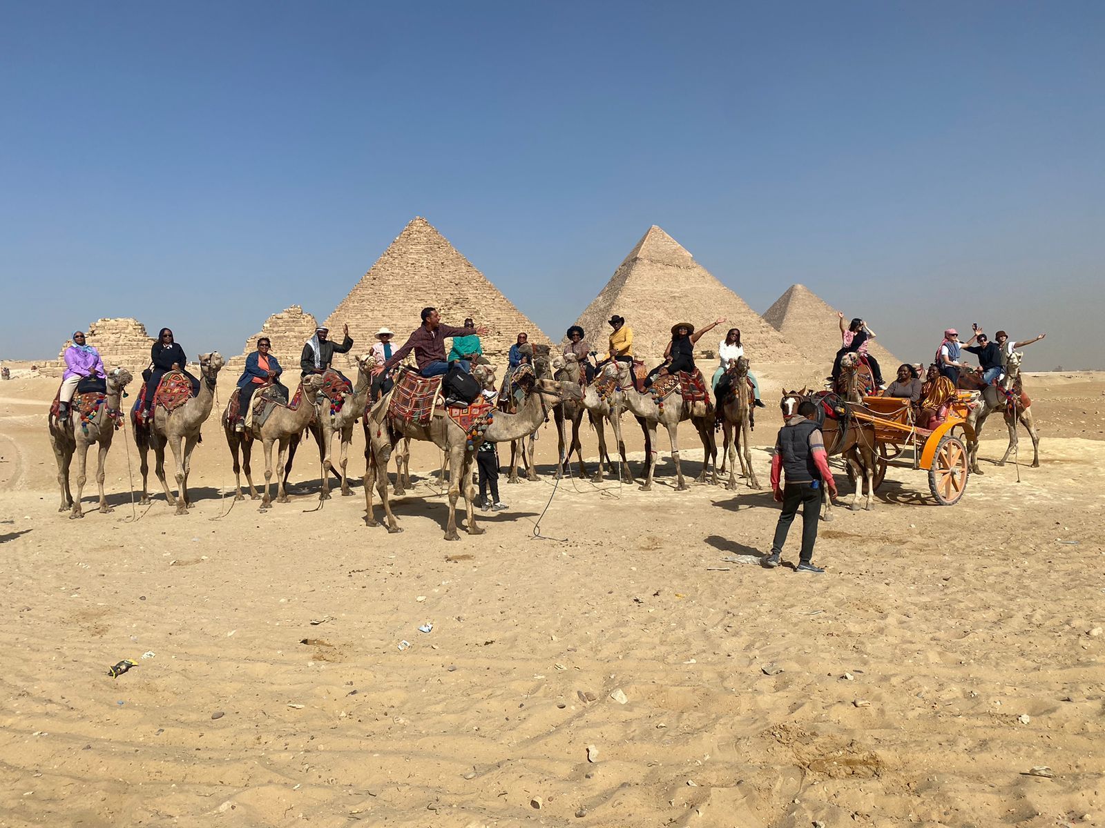 Black Travelers International at the Pyramids in Cairo