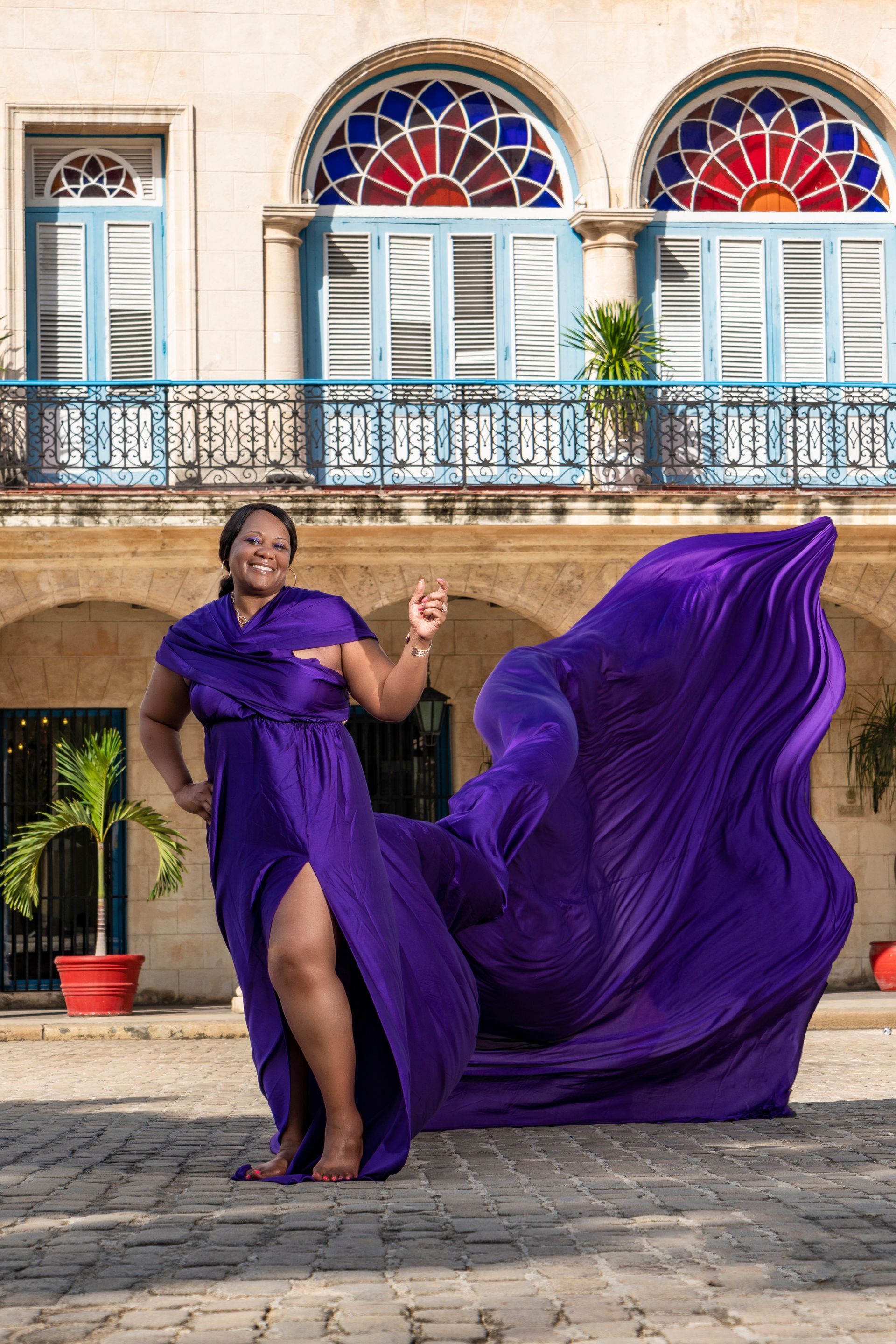 Flying Dress Photos in Cuba