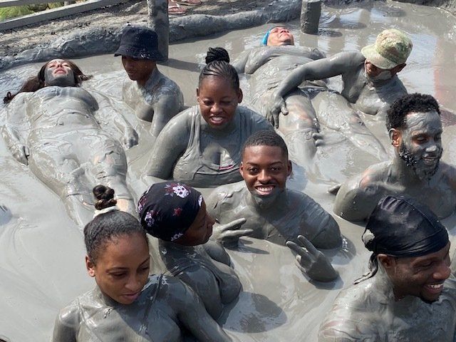 Taking a dip in the Mud Volcano