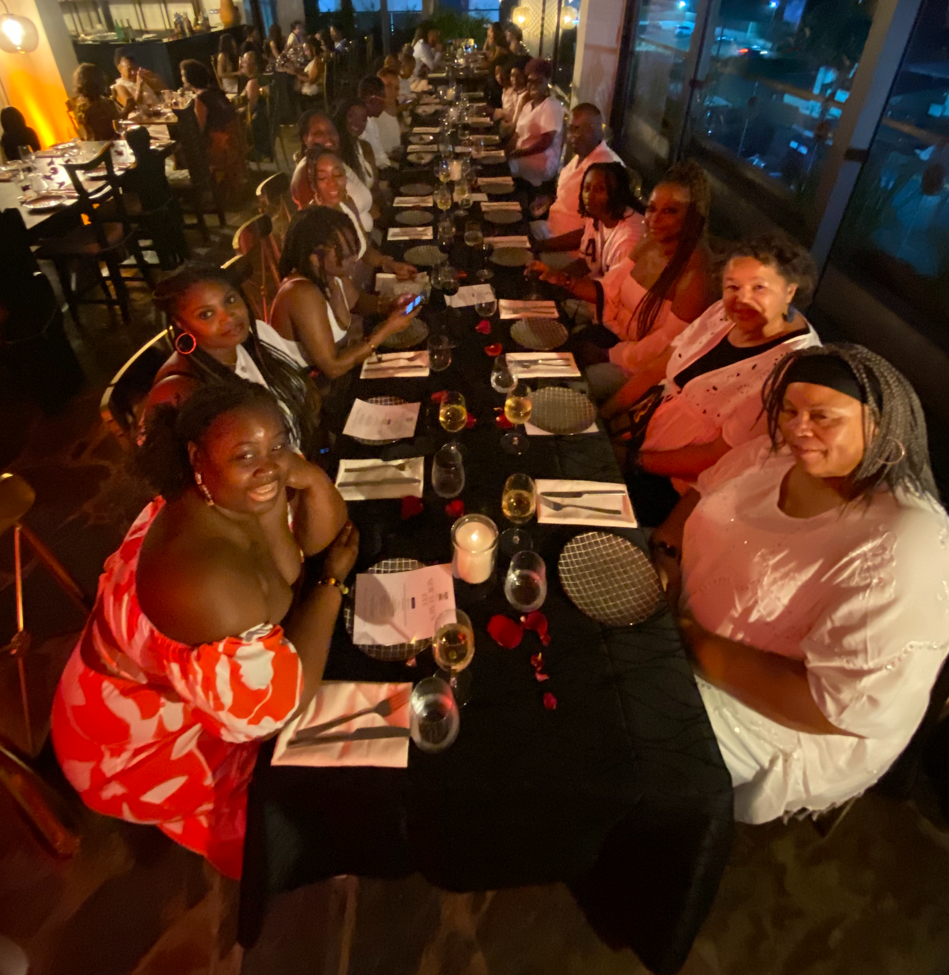 Vibrant dinner in Accra 