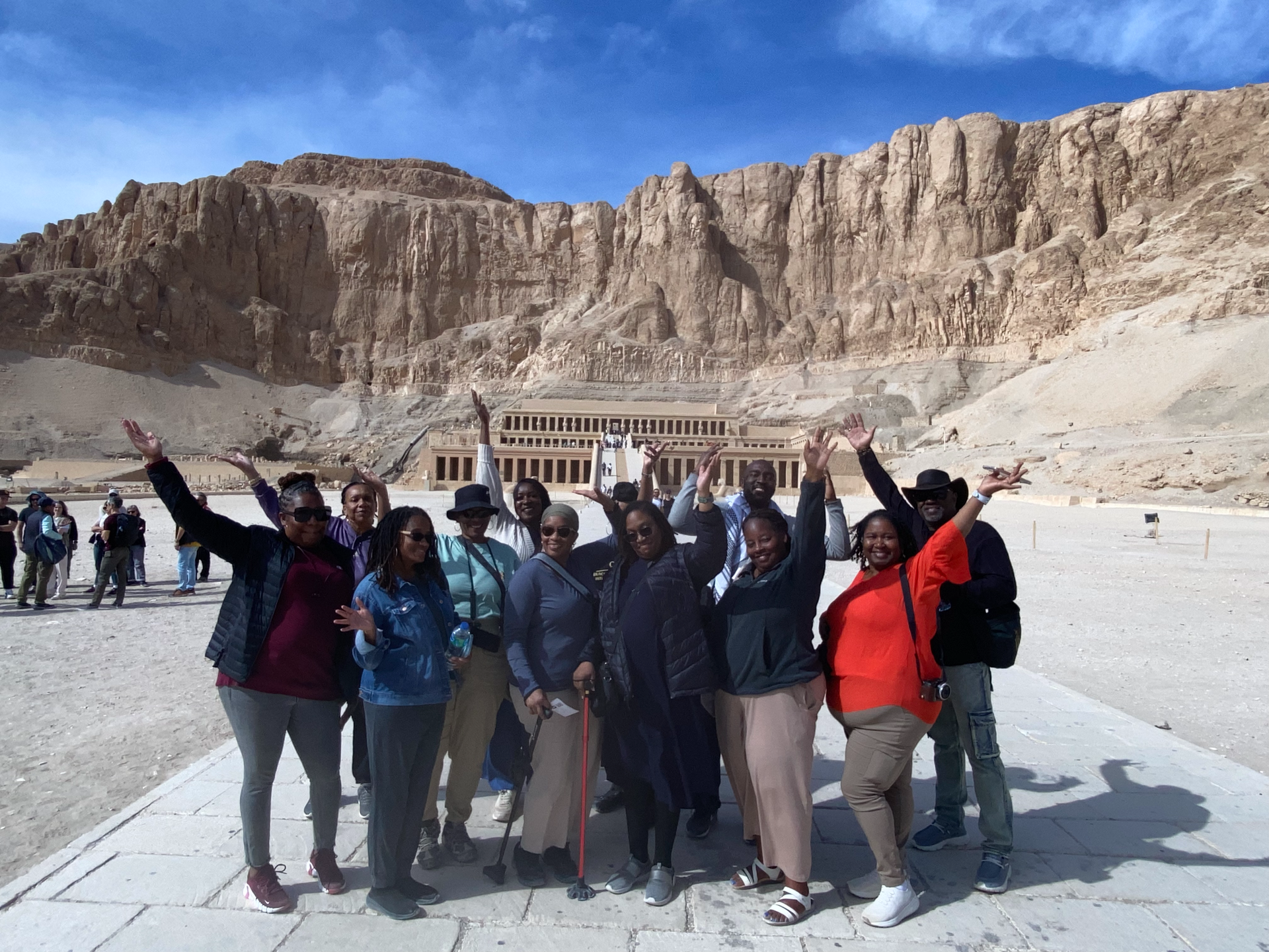 women travel group to Egypt