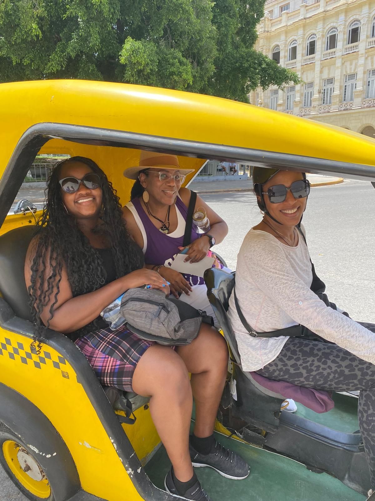 Coco taxi ride in Havana