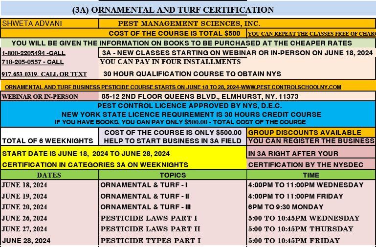 Qualification Courses April 2025