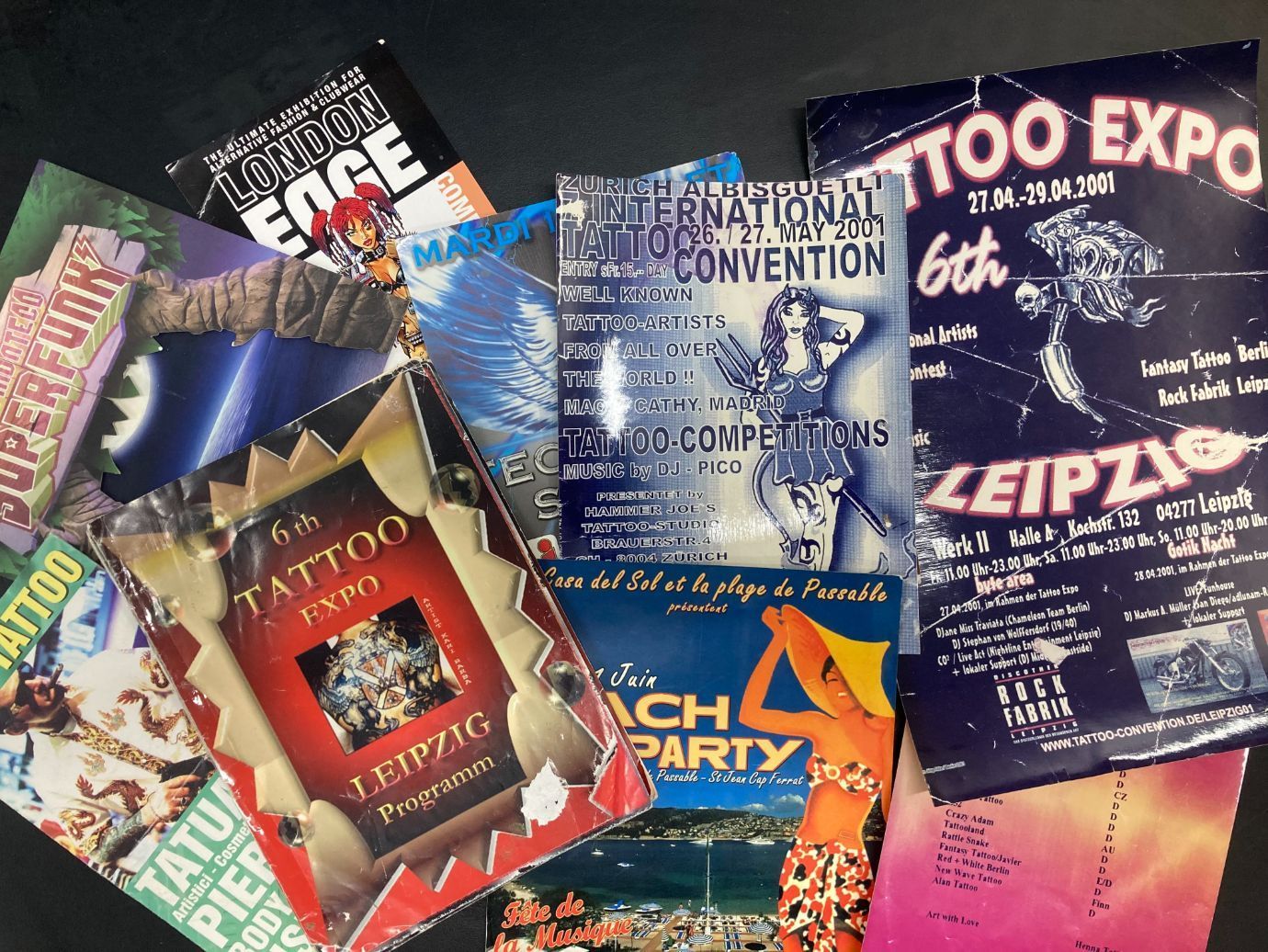 A Bunch of Design Including One That Says Backstage Staff — La Bomba Loca Tattoo in Cairns City, QLD