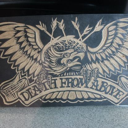 An Eagle Drawing Art — La Bomba Loca Tattoo in Cairns City, QLD