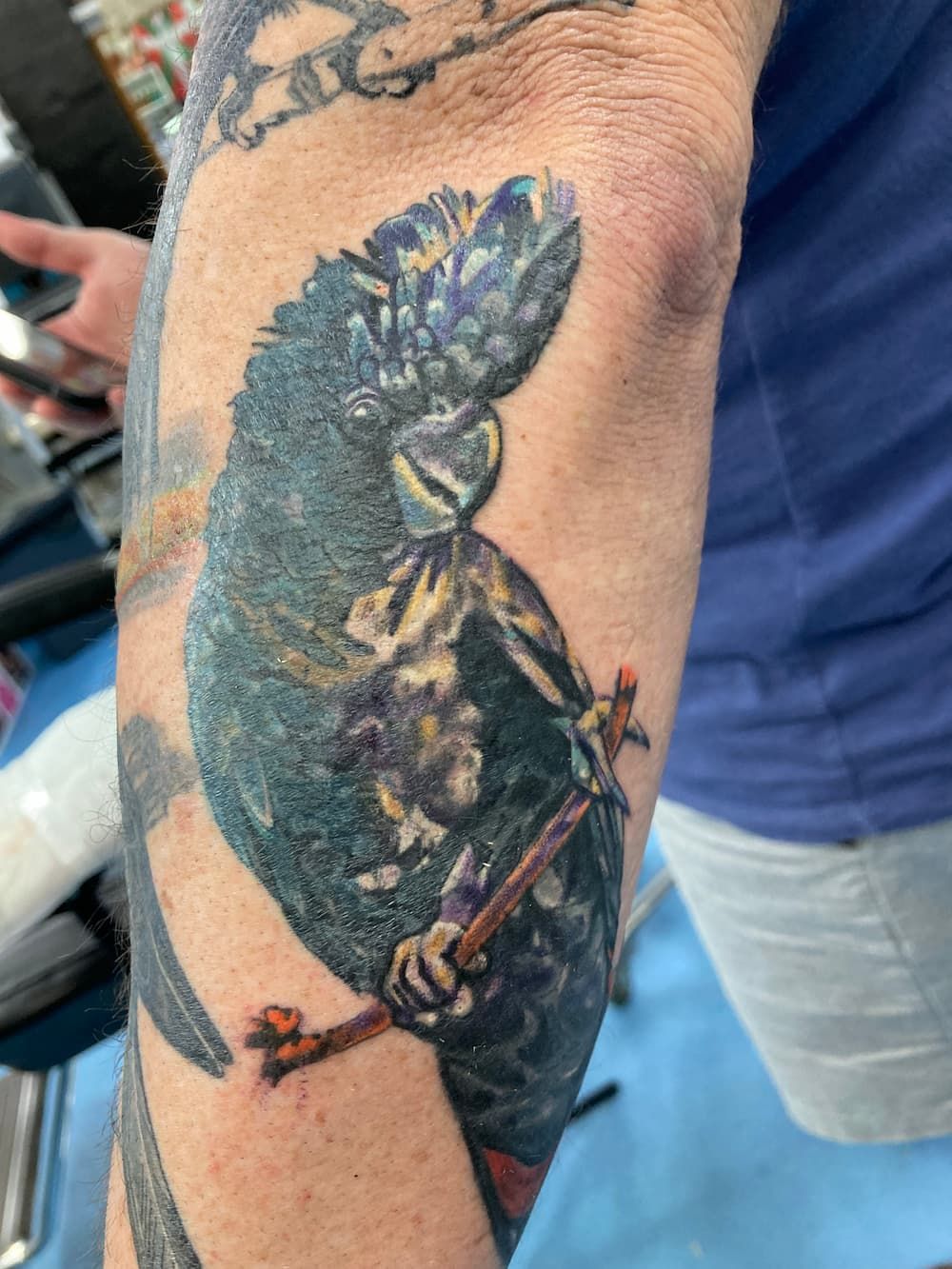 A Person Has a Tattoo on Their Arm — La Bomba Loca Tattoo in Cairns City, QLD