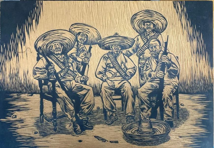 A Black and White Drawing of Jesus Holding His Heart — La Bomba Loca Tattoo in Cairns City, QLD