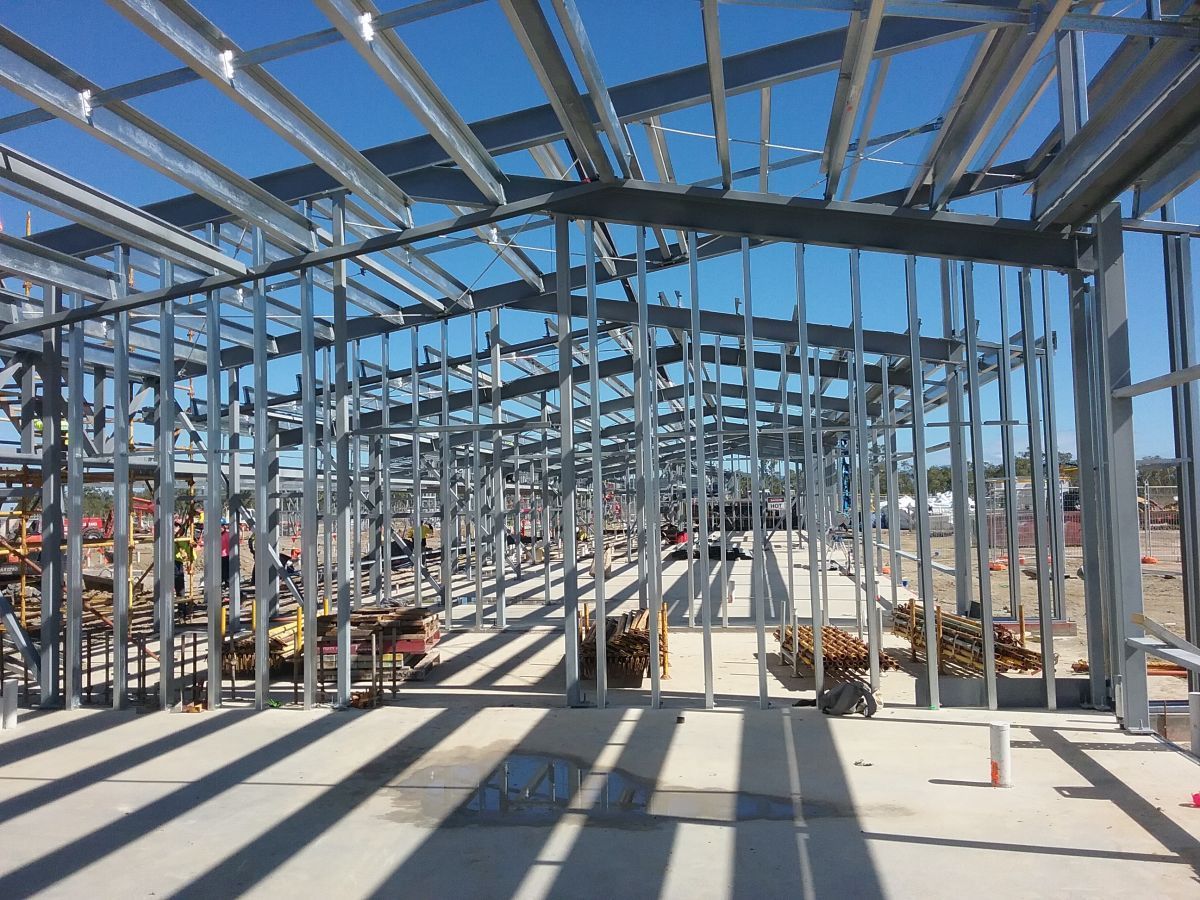 Steel Building Frame Erected for a School — Our Completed Projects in Townsville, QLD