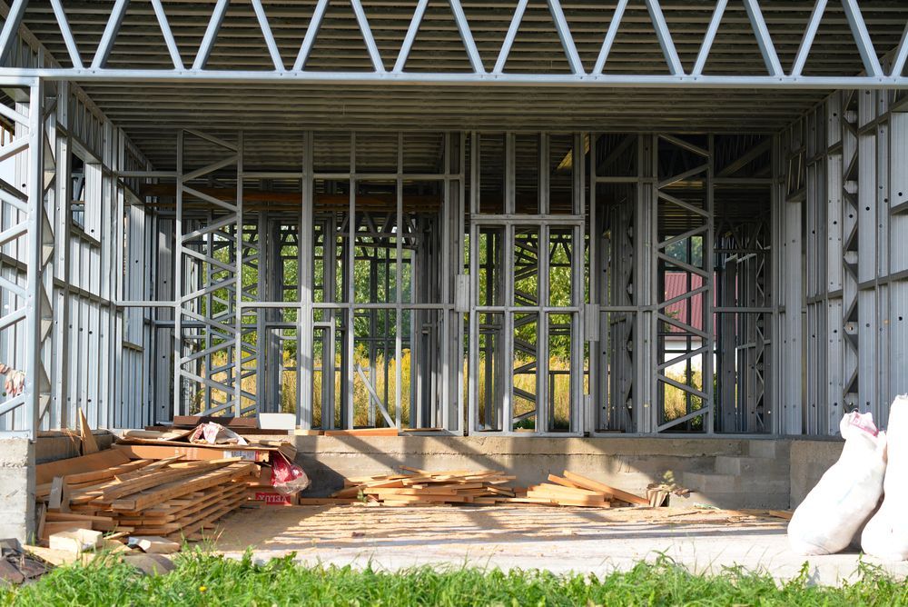 A House is Being Built With a Lot of Metal Frames — Norfab In Bohle, QLD