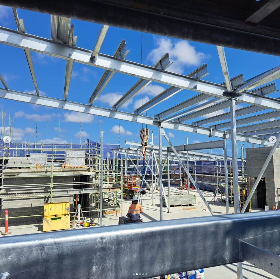 Construction Site With Steel Framework — Norfab In Bohle, QLD