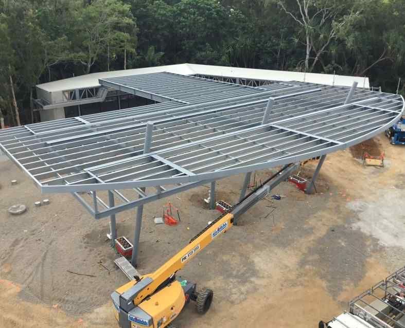 An Aerial View of a Building Under Construction — Norfab In Julia Creek, QLD