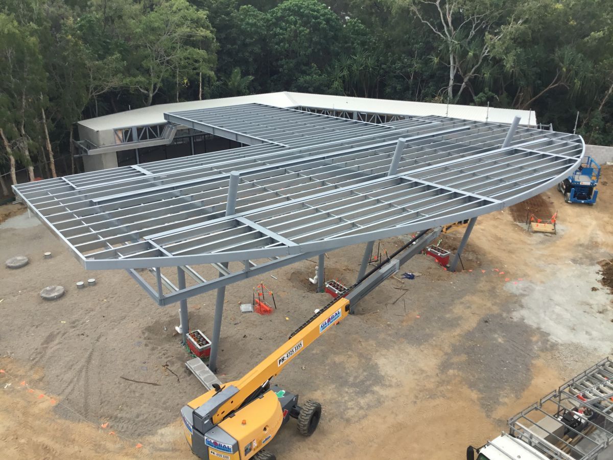 Steel Structure on Construction Site — Our Completed Projects in Townsville, QLD