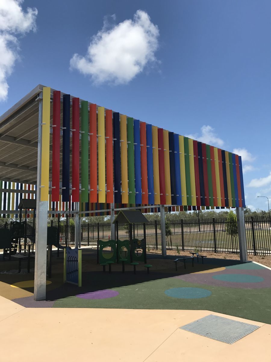 Aluminium Louvre Screens Around School Playground — Our Completed Projects in Townsville, QLD