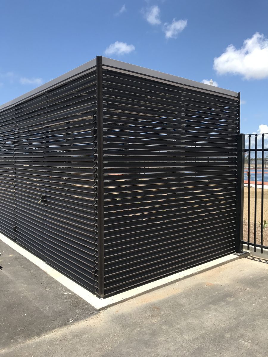 Aluminium Slat Style Fence — Our Completed Projects in Townsville, QLD