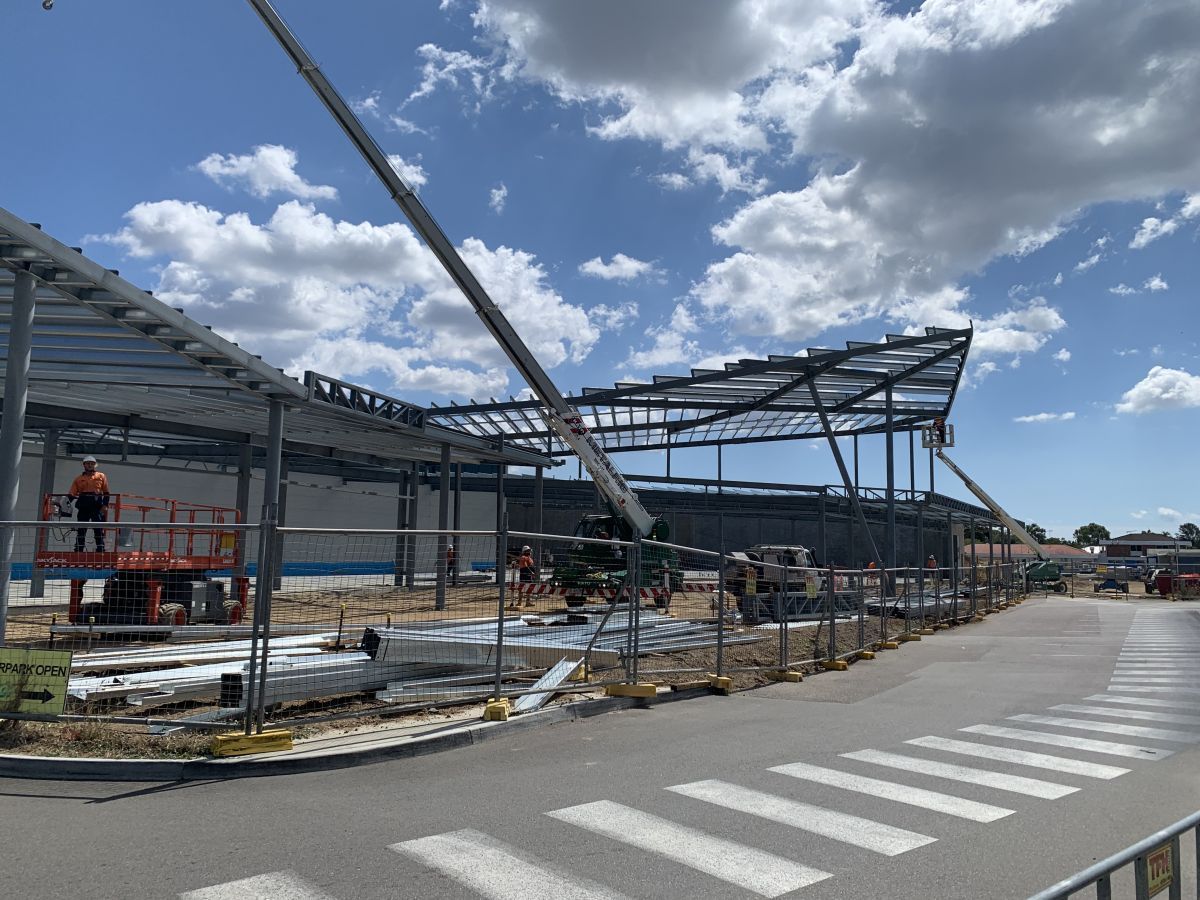 Steel Structures Being Built at Construction Site — Our Completed Projects in Townsville, QLD