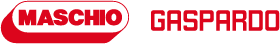 Un logo rosso e bianco che dice maschio gaspardo
