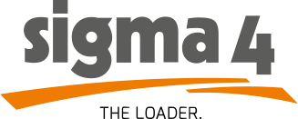 Sigma 4 il logo del caricatore su sfondo bianco