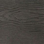 Dark gray wood grain with visible texture and knots.