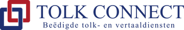 Tolk Connect logo met tekst