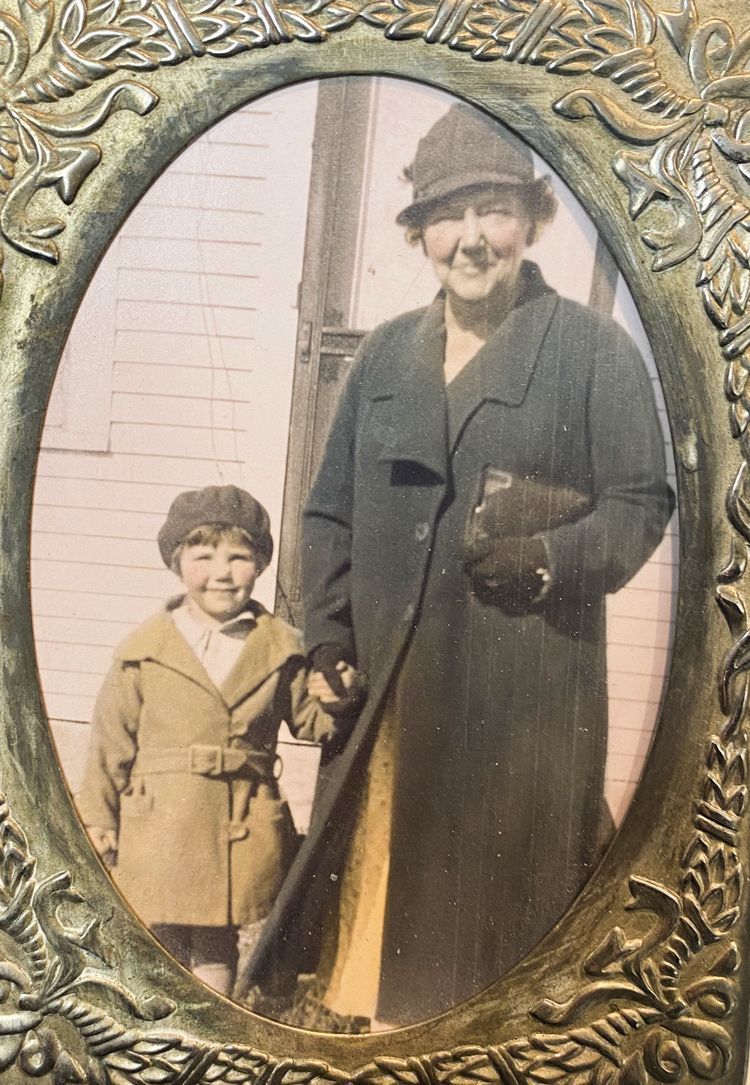 Lois with her grandmother
