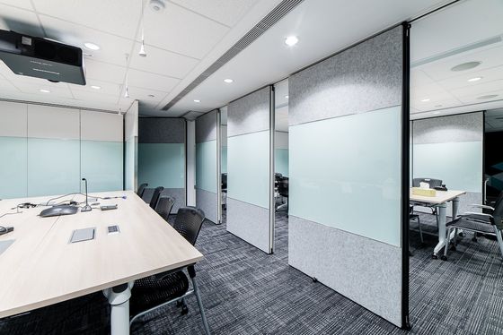 solid operable wall in Hong Kong office space