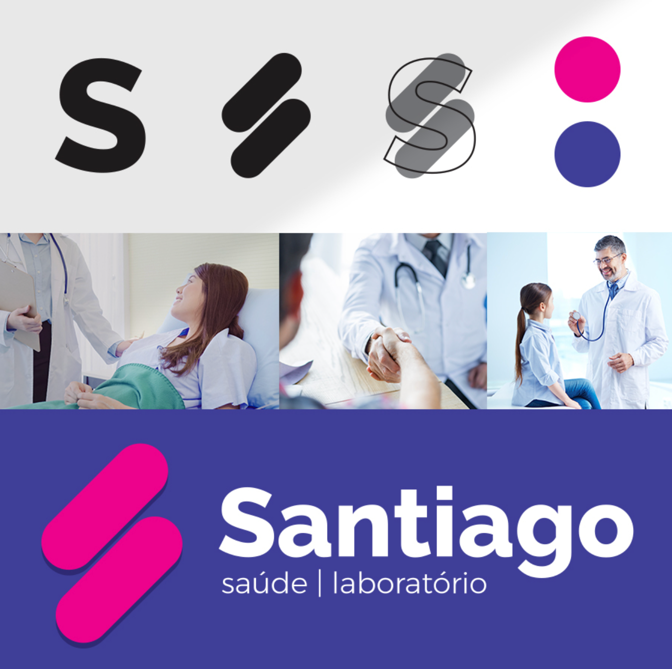 criacao de marca para um laboratório médico