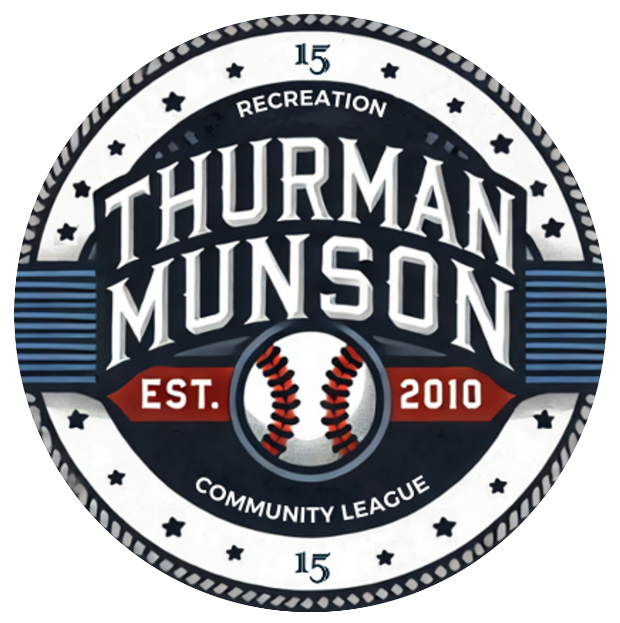 Baseball glove with ball on green grass, with blurred baseballs in the background.