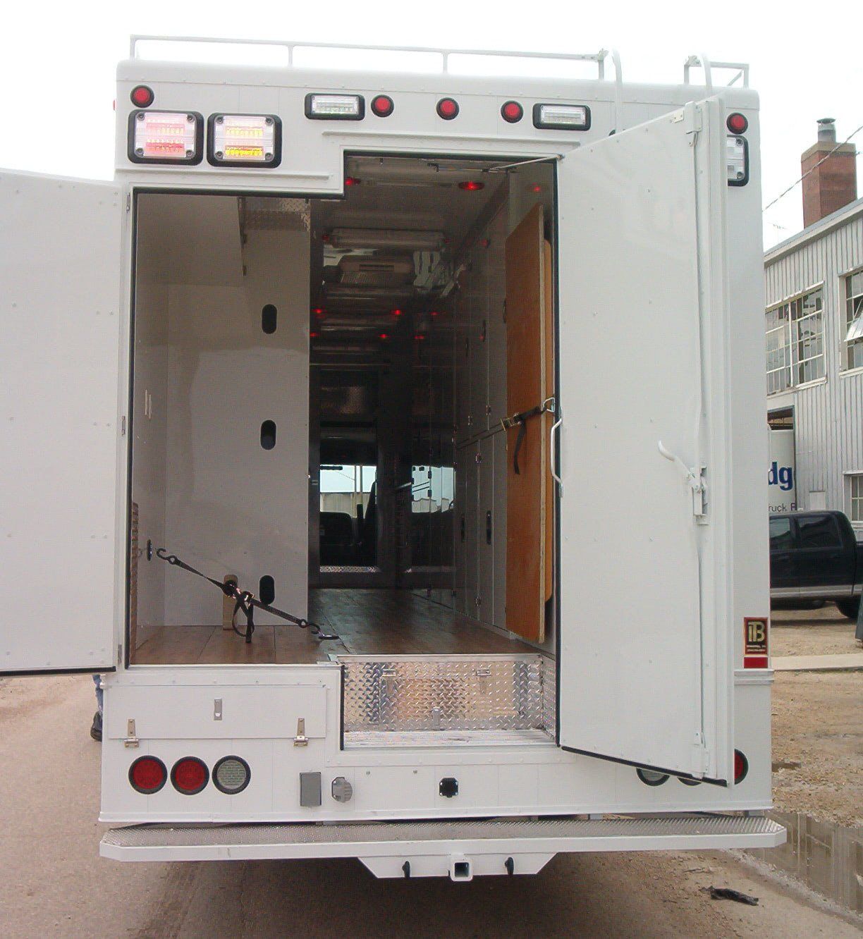 Custom Truck Body - Rear View - Custom Step