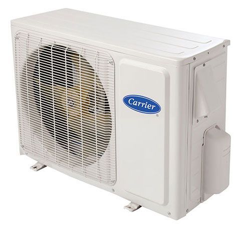 A carrier air conditioner is shown on a white background.