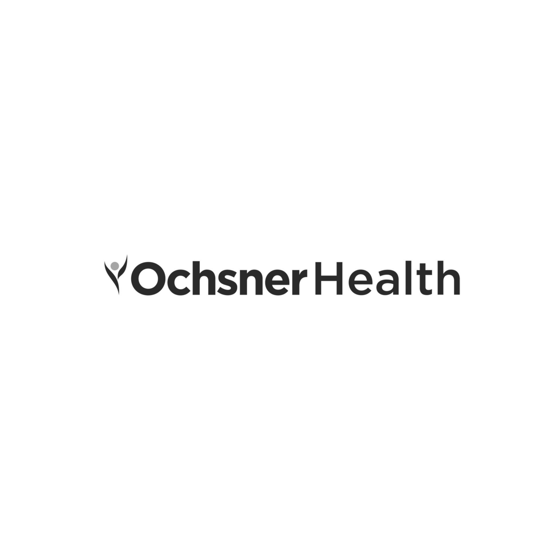 The ochsner health logo is on a white background.
