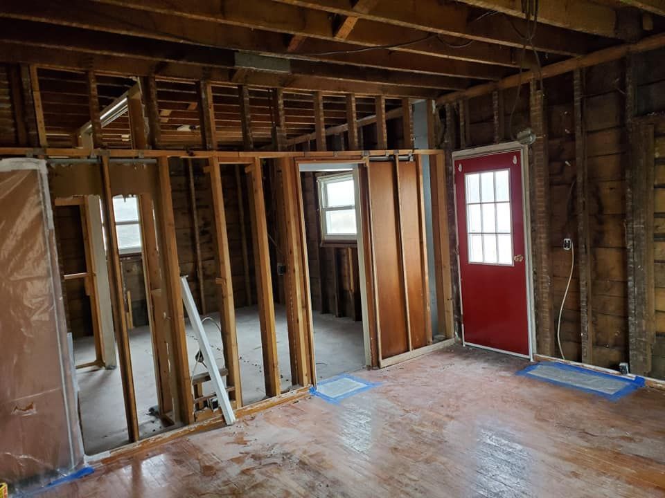 Newly Cleaned House After the Fire