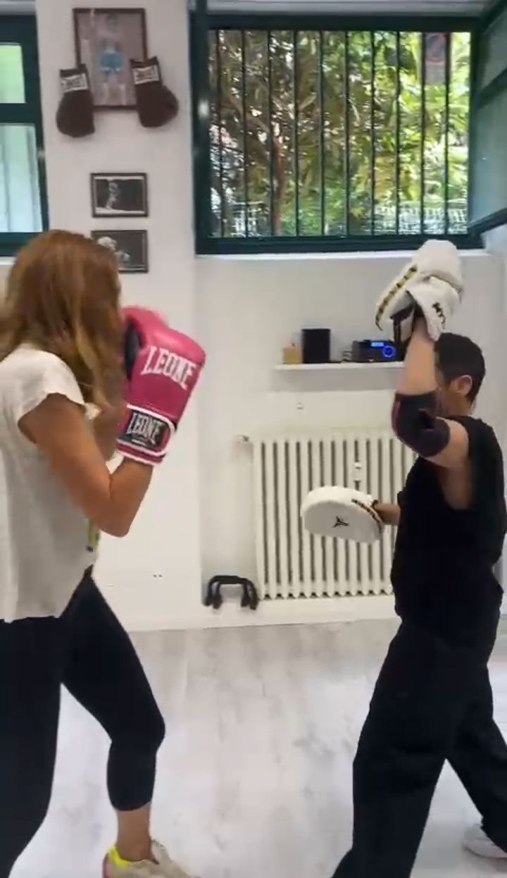 Allenamento di boxe
