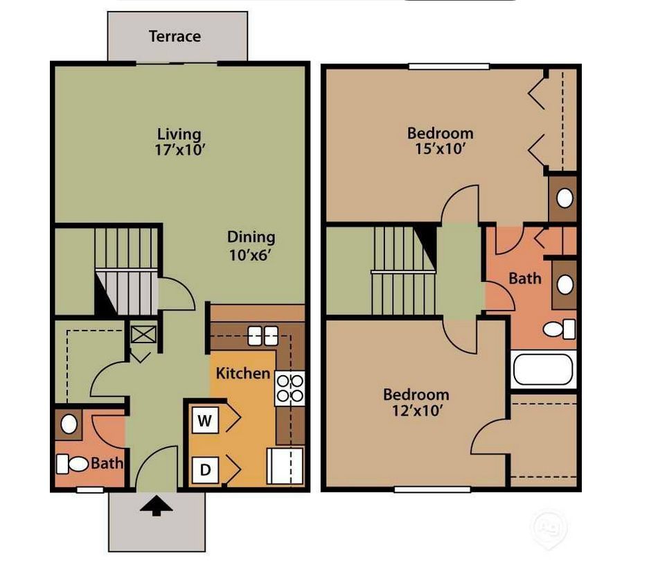Sebring Townhome Floorplan