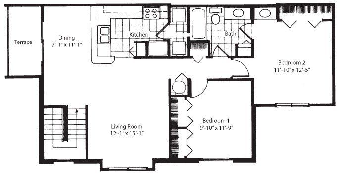 Concours Plus Garden Floorplan