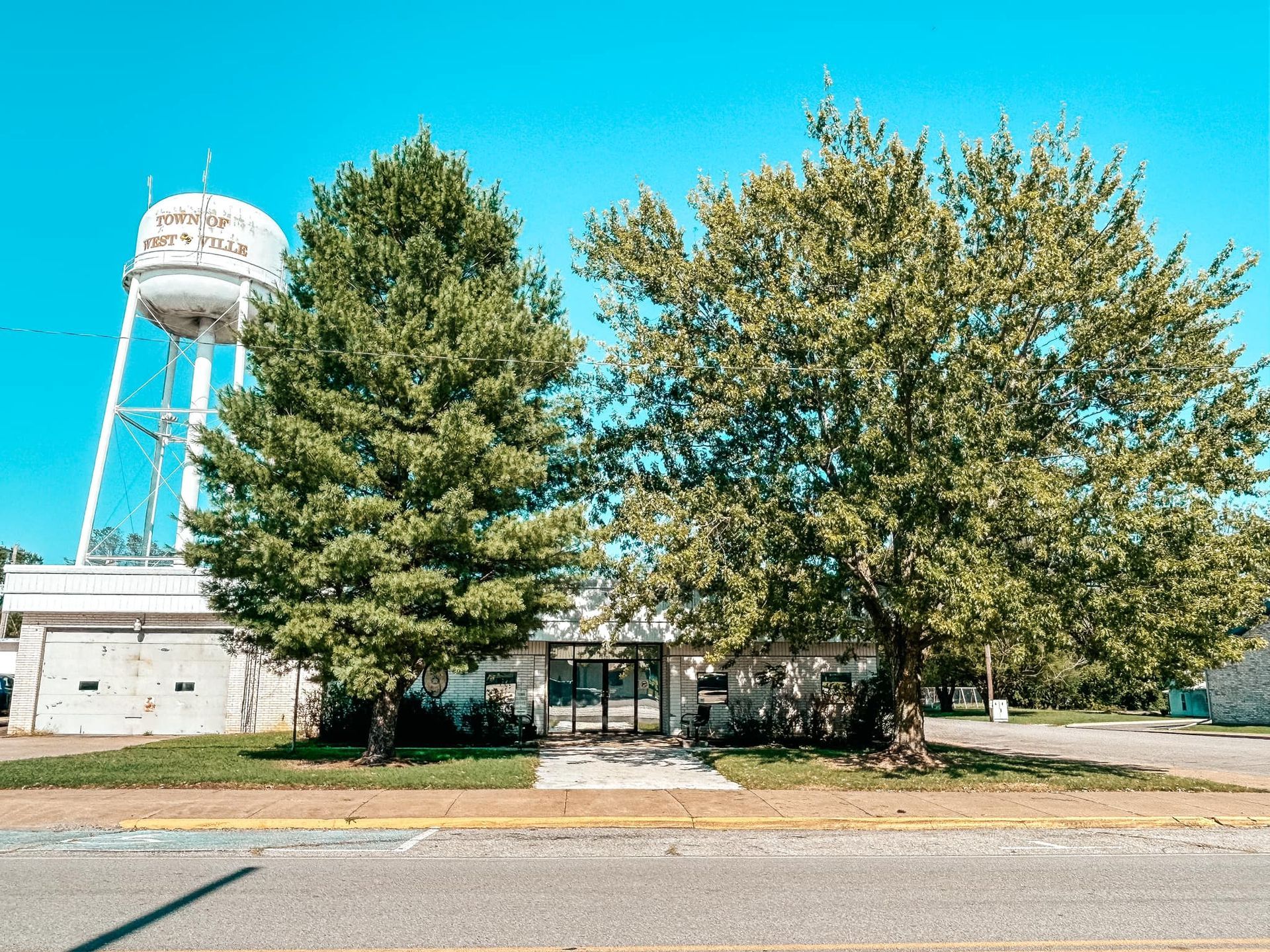 Photo of  a downtown building in Westville, Oklahoma