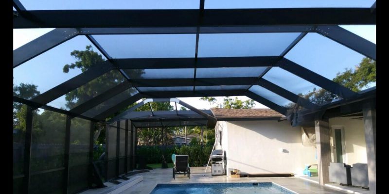 Aluminum Insulated roofs and screen