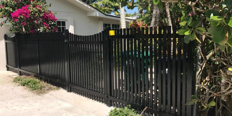 Residential's black main gate
