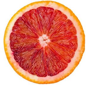 blood orange sliced in half