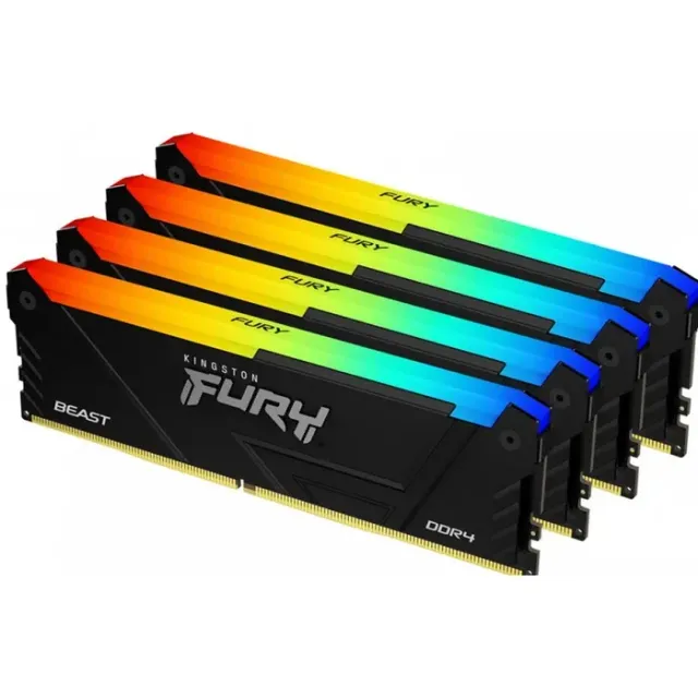 Kingston FURY Beast 64GB DDR4-3200 CL16 (4X16GB) RGB