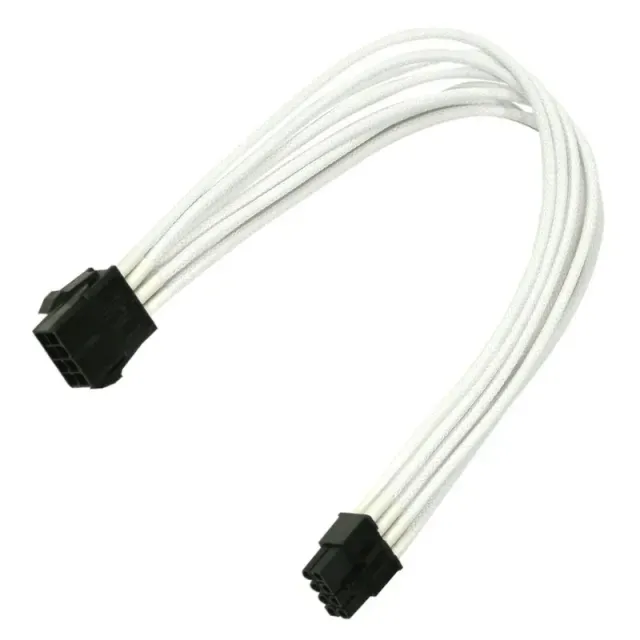 8 pin PCI-E verlenging 30 cm wit