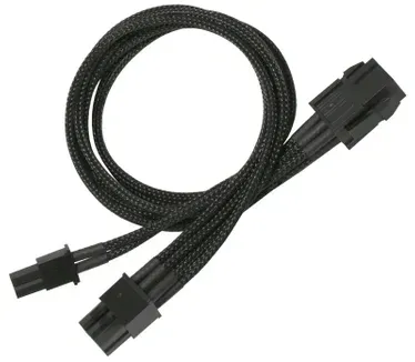 PCI-E naar PCI-E 6 + 2 pin 30 cm zwart