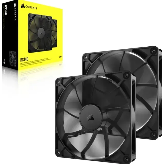 CORSAIR RS140 PWM Dual Pack Black