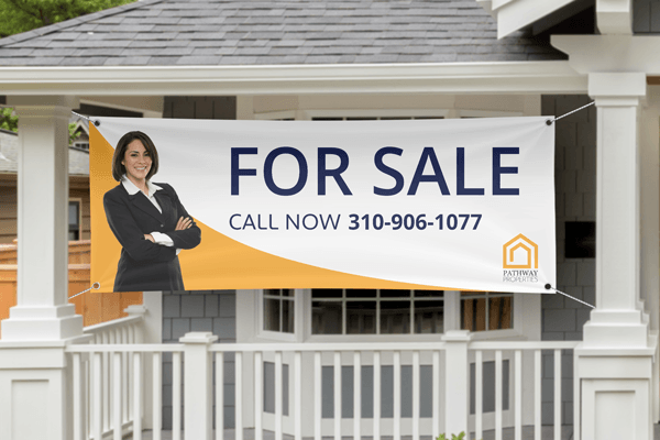 real estate banner printing