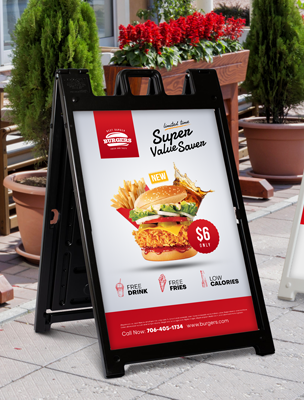 outdoor menu boards for restaurants