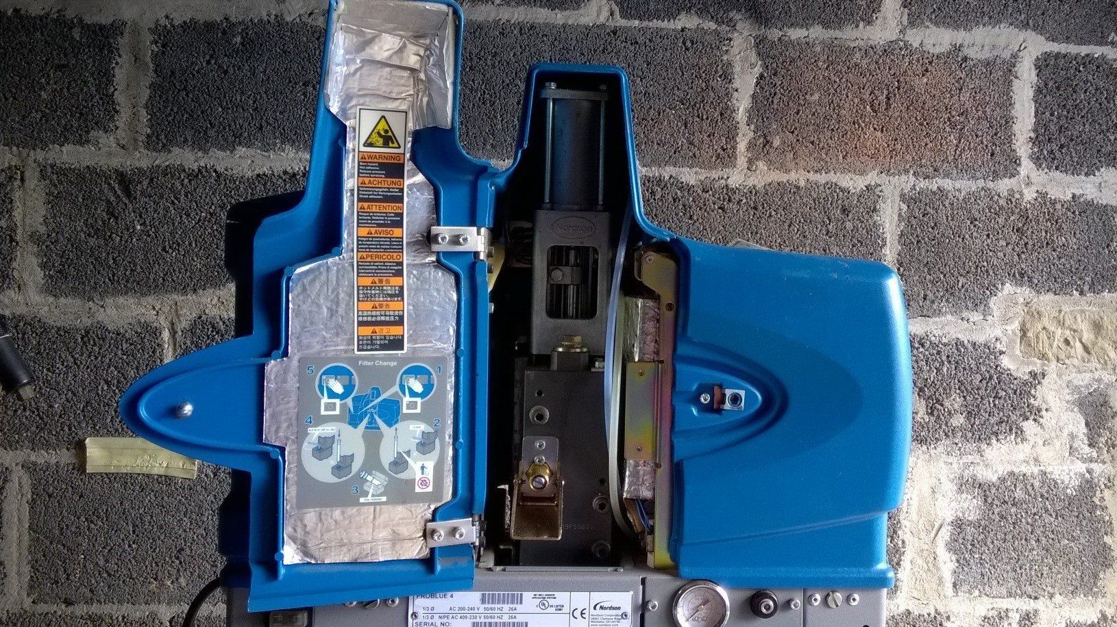 parts of hot melt machine